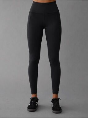AE The Everything High-Waisted Pocket Legging Large | Charcoal Activewear Yoga